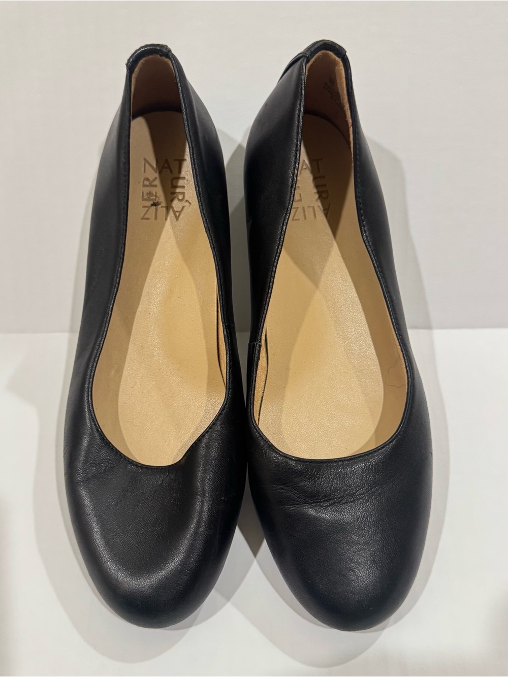 Naturalizer Maxwell Black Leather Ballet Flats Women’s 8M